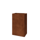 Cortenstaal plantenbak - Rechthoek - 50 x 30 x 80 cm - Met bodemplaat
