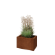 Cortenstaal plantenbak - Rechthoek - 50 x 30 x 30 cm - Met bodemplaat