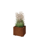Cortenstaal plantenbak - Rechthoek - 40 x 30 x 30 cm - Met bodemplaat - Met poten