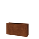 Cortenstaal plantenbak - Rechthoek - 120 x 30 x 60 cm - Met bodemplaat
