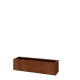 Cortenstaal plantenbak - Rechthoek - 120 x 30 x 30 cm - Zonder bodemplaat