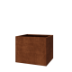 Cortenstaal plantenbak - Rechthoek - 100 x 80 x 80 cm - Zonder bodemplaat