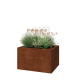 Cortenstaal plantenbak - Rechthoek - 100 x 80 x 60 cm - Zonder bodemplaat