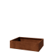 Cortenstaal plantenbak - Rechthoek - 120 x 80 x 30 cm - Zonder bodemplaat