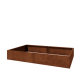Cortenstaal plantenbak XXL - Rechthoek - 200 x 120 x 30 cm - Zonder bodemplaat