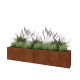 Cortenstaal plantenbak XXL - Rechthoek - 200 x 30 x 40 cm - Zonder bodemplaat