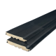 Thermogarant Vuren Channel Siding Geborsteld  zwart in het formaat 1,8 × 14,2 × 420 cm