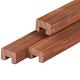 Angelim vermelho hardhout afdekkap 4,5 x 7,0 x 250 cm geschaafd