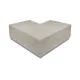 ArtiStone hoekstuk traptreden 90° buiten 40x20 Greige