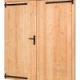 Douglas dubbele klampdeur B185xH205 cm buitenmaat, linksdraaiend