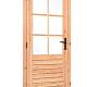 Douglas enkele glas deur 6-ruits B100 x H205 cm (buitenmaat), linksdraaiend