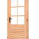 Douglas enkele glas deur 6-ruits B100xH205 m buitenmaat, rechtsdraaiend
