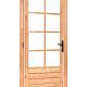 Douglas enkele glas deur dubbelglas 8-ruits B110xH215 cm buitenmaat, linksdraaiend