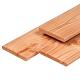 Douglas plank 1,6 x 14,0 x 400 cm, gedroogd, geschaafd, 4 ronde hoeken