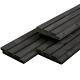 Douglas triple profiel 1,9 x 13 x 390 cm, gedroogd, zwart gespoten, geschaafd
