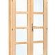 Dubbele deur+kozijn, vuren, enkel glas D1, binnenwerk 142,5 x 190 cm