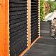 Flex Fence zwart gepoedercoat zelfbouwpakket voor lamellen, lengte 96 cm