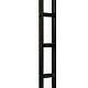 Glaswand modern zwart enkel Wandmodule B45 x H224 cm