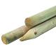 Grenen pallisade Ø 6,0 x 250 cm, groen geïmpregneerd, gepunt, rond gefreesd, gekruind, FSC