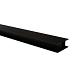 Stalen H-gleufpaal met structuur poedercoating, 4,2 x 9,6 x 184 cm, zwart RAL9005