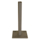 Stalen voetplaat met structuur poedercoating t.b.v. H-gleufpaal, 12 x 15 x 33 cm, kwartsgrijs RAL703