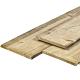 Grenen schaaldeel 1,8 x 20-25 x 360 cm – vers, groen geïmpregneerd, Neutraal