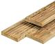 Grenen vlonderplank 2,8 x 14,0 x 400 cm, vers, groen geïmpregneerd, geschaafd, 1 zijde 8 groeven, Ne