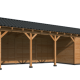 Overkapping Hamar L Type 10 Douglas gedroogd potdekselplank blank – luxe buitenverblijf met natuurli