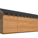Overkapping Hamar L Type 10 Douglas gedroogd potdekselplank blank – luxe buitenverblijf met natuurli