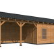 Overkapping Hamar L Type 11 Douglas gedroogd potdekselplank blank – luxe buitenverblijf met natuurli