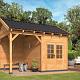 Overkapping Hamar L Type 3 Douglas gedroogd potdekselplank blank – luxe buitenverblijf met natuurlij