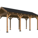 Overkapping Hamar L Type 5 Douglas gedroogd potdekselplank blank – luxe buitenverblijf met natuurlij