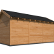 Overkapping Hamar L Type 6 Douglas gedroogd potdekselplank blank – luxe buitenverblijf met natuurlij