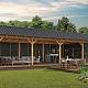 Overkapping Hamar XL Type 10 Douglas gedroogd potdekselplank zwart – ruime en luxe buitenoverkapping