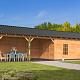 Overkapping Hamar XL Type 11 Douglas gedroogd potdekselplank blank – ruime en luxe buitenoverkapping