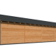Overkapping Hamar XL Type 11 Douglas gedroogd potdekselplank blank – ruime en luxe buitenoverkapping