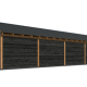 Overkapping Hamar XL Type 11 Douglas gedroogd potdekselplank zwart – ruime en luxe buitenoverkapping