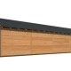 Overkapping Hamar XL Type 12 Douglas gedroogd potdekselplank blank – ruime en luxe buitenoverkapping