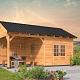 Overkapping Hamar XL Type 3 Douglas gedroogd potdekselplank blank – ruime en luxe buitenoverkapping