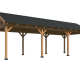Overkapping Hamar XL Type 10 Douglas gedroogd potdekselplank blank – ruime en luxe buitenoverkapping
