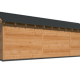 Overkapping Hamar XL Type 6 Douglas gedroogd potdekselplank blank – ruime en luxe buitenoverkapping