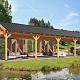 Overkapping Hamar XL Type 9 Douglas gedroogd potdekselplank blank – ruime en luxe buitenoverkapping