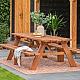 Hardhouten Picknicktafel Giant