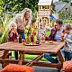 Hardhouten Picknicktafel Premium - vierkant