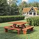 Hardhouten Picknicktafel Premium - vierkant