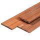 Keruing hardhout plank 1,6 x 7,0 x 180 cm kunstmatig gedroogd, geschaafd, 4 ronde hoeken