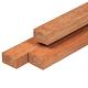 Keruing hardhout regel 4,4 x 6,8 x 430 cm kunstmatig gedroogd, geschaafd, 4 ronde hoeken
