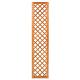 Trellis met lijst, diagonale lamellen hardhout kunstmatig gedroogd H180 x B40 cm