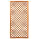 Trellis met lijst, diagonale lamellen hardhout kunstmatig gedroogd H180 x B90 cm