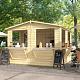 Kiosk Moose | 16 mm | Vuren onbehandeld | 300 x 300 cm | Inclusief vloer